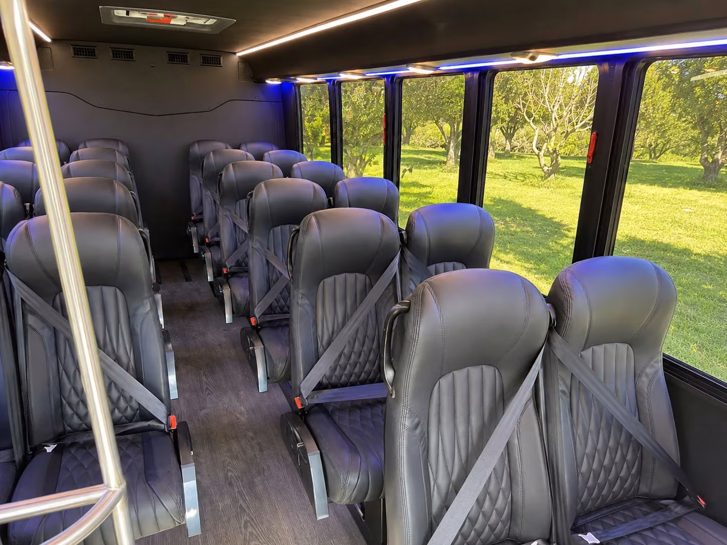 18 passenger minibus inside