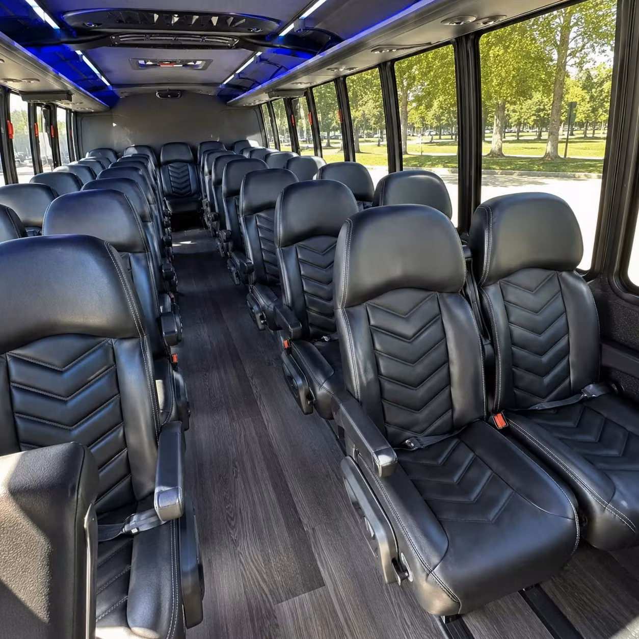 35 passenger minibus inside
