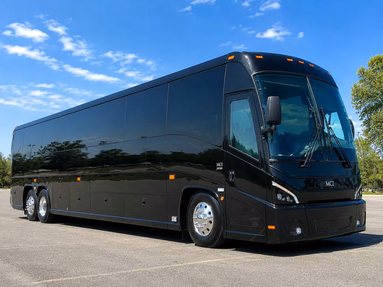 fargo charter bus rental exterior