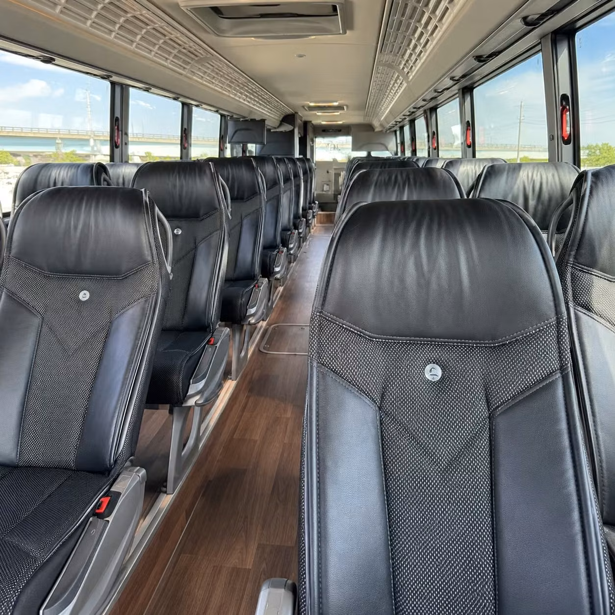 fargo charter bus rental inside